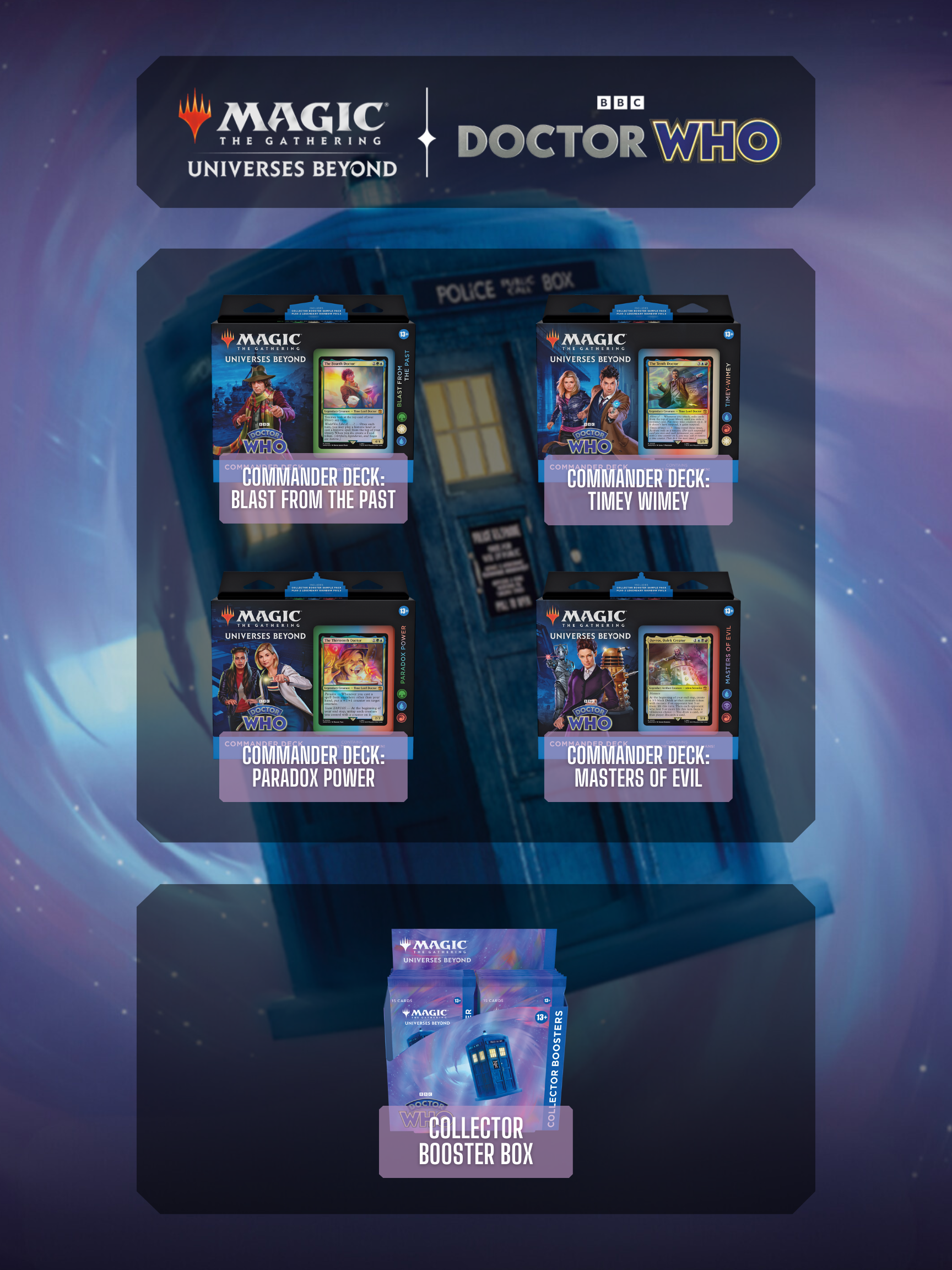 MTG - Universes Beyond: Doctor Who - Product Reservations! — Game